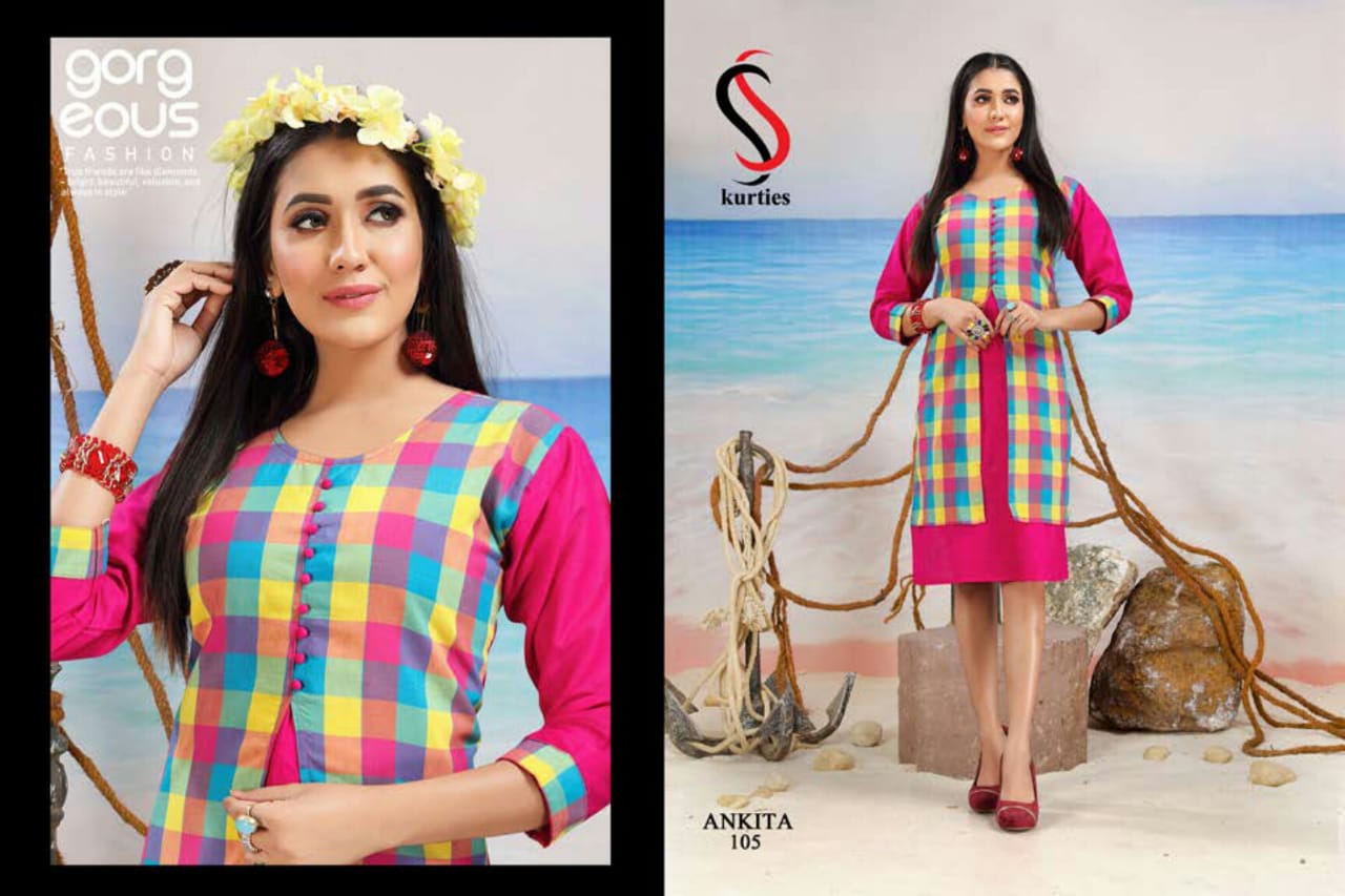 SS Ankita Handloom Cotton Printed Kurti Collection
